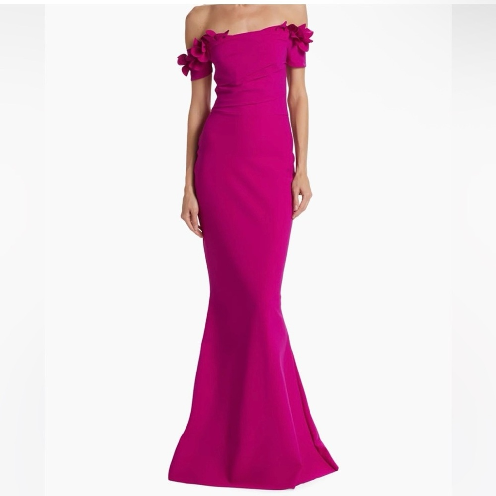 Chiara Boni Fuchsia Strapless Gown